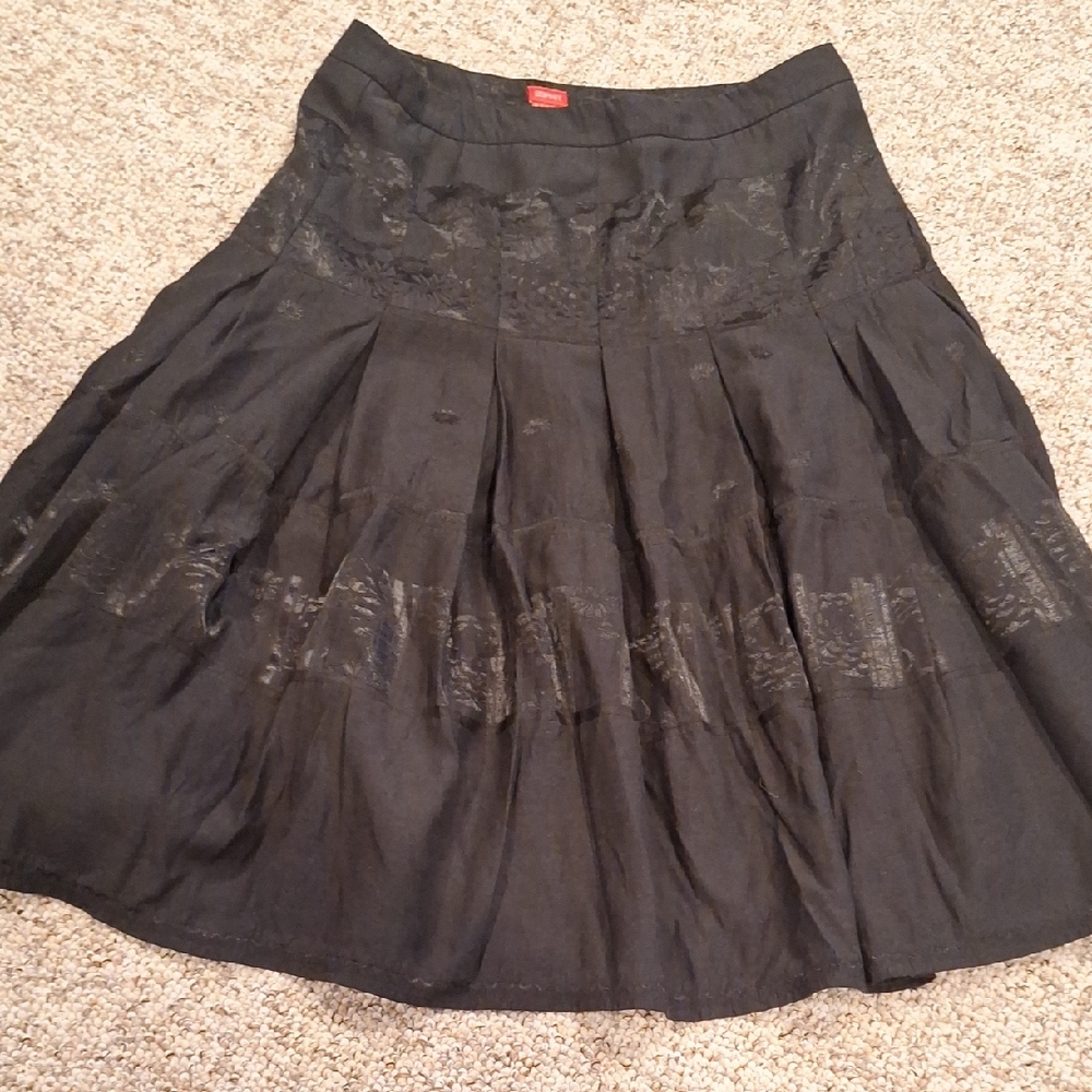 Vintage Esprit Black A-Line Skirt